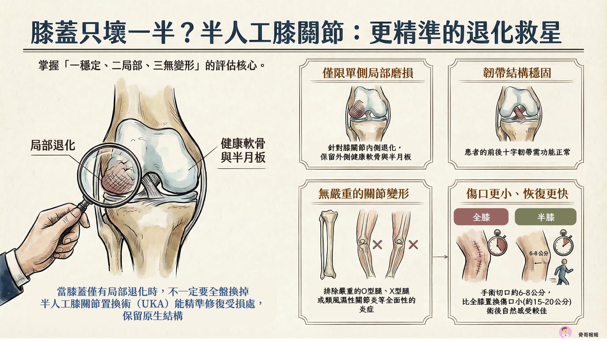 半人工膝關節適用對象