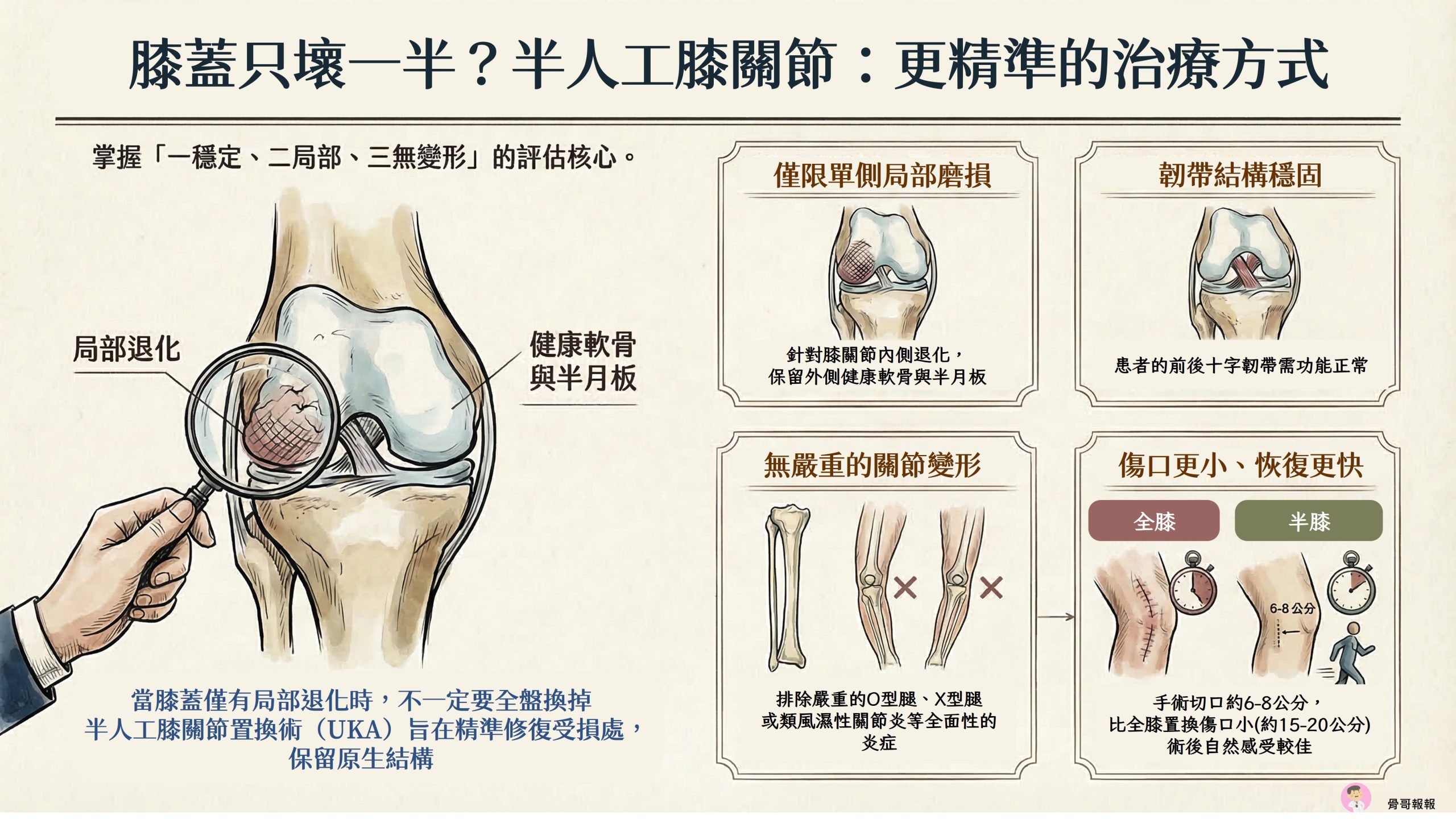 半人工膝關節適應症